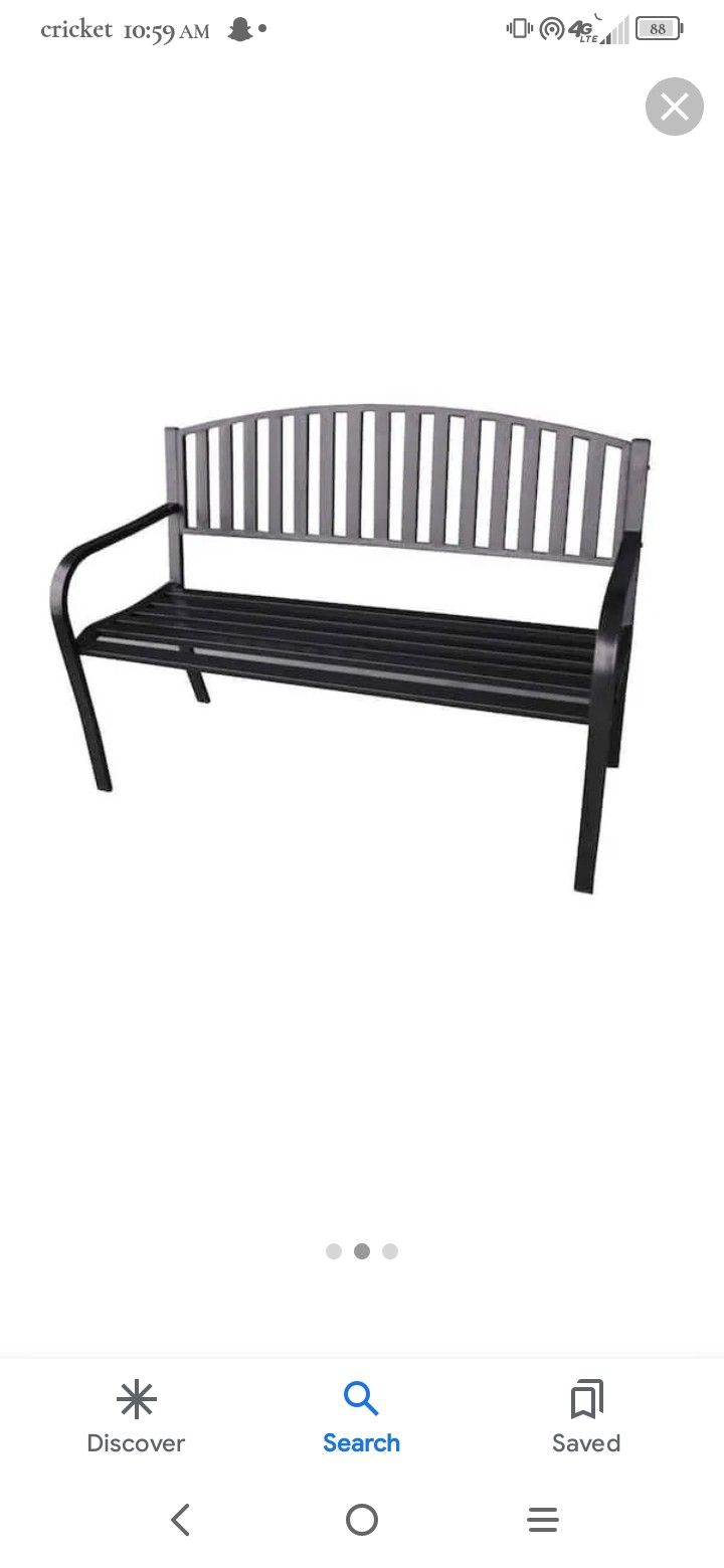 Metal Indoor Outdoor Bench
