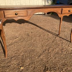 Stunning Solid Oak Antique Console Table / Sofa Table