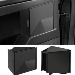 For Tesla Cybertruck 2PCS Door Built-in Hidden Storage Organizer, [100% Stability& Easy Install] Full Surround Design, Press-To-Open Swing Open Lid, M