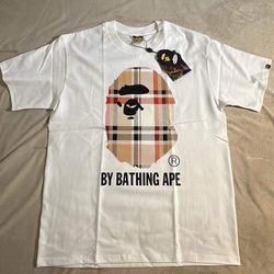 BAPE men’s white Medium Size Shirt