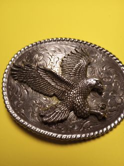 Eagle Belt Buckle Nickel Silver