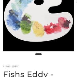 Fish's Eddy Artist Palette Cheese Tray