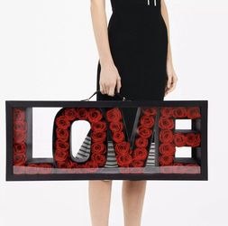 Ultra Luxury Love Floral Gift Box with Fresh Foam - Black