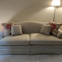 Greek Key camelback sofa made in NC Dexter Furniture co. 