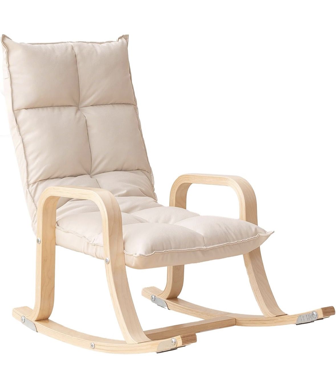 Swegrow Kids Recliners Rocker and Stationary Options, Sensory Rocking Chair for Kids & Toddlers Beige