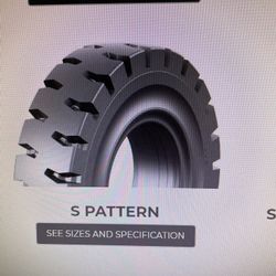 2 Tires  solid forklift tire 1000/20  $2000