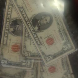 1963 Red Seal $5 Bill