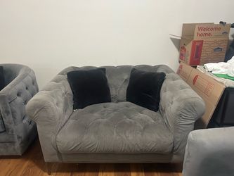 Luxury loveseat with 2 chairs