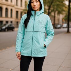 Charles River Apparel Women's New Englander Wind & Waterproof Rain Jacket Sz XS READ