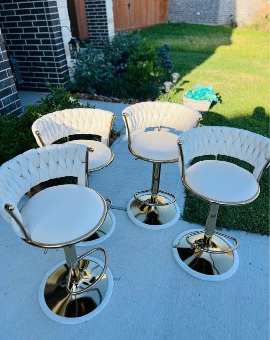 Bar Stools (Blancos-dorado)
