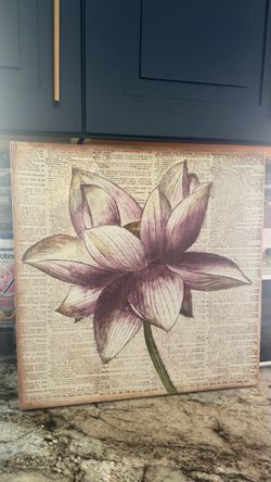 Lotus Flower Canvas Wall Art