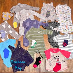 Baby Boy Clothes. Size Newborn.Set #1