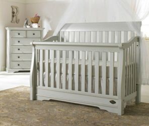Convertible Crib, Linen Grey