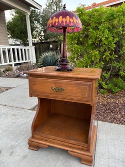 Mid Century Modern Solid Wood Antique Dresser Nightstand End Table Great Condition