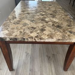 Stone / Wood Dining Table