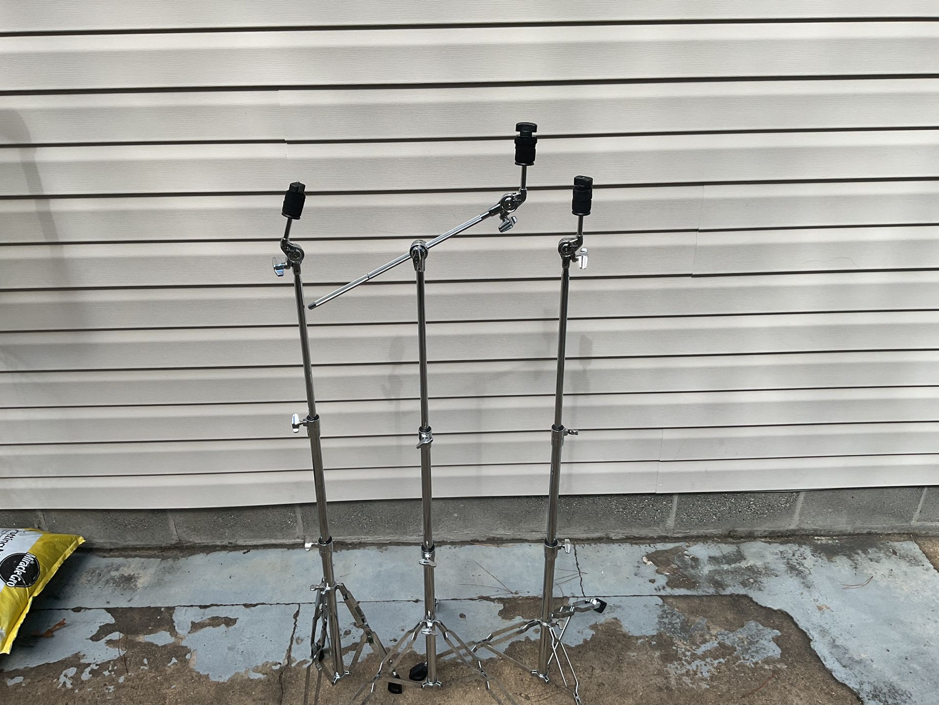 Pearl Boom Cymbal Stand $75 Straight stand $60 each. These are great stands. Pickup @ Kempsville library Virginia Beach or Bingo City in Yorktown