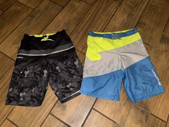 Two pairs of zeroxposur swim Trunks