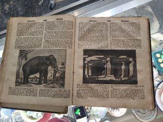 Antique German Dictionary Book 1700' 1800's ?
