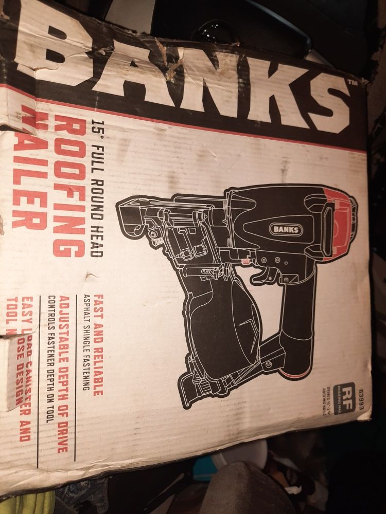 BANKS COIL NAILGUN NEVER BEEN USED