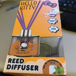Brand New Sealed, Hello Kitty Halloween Reed Diffuser With Peppermint Oil