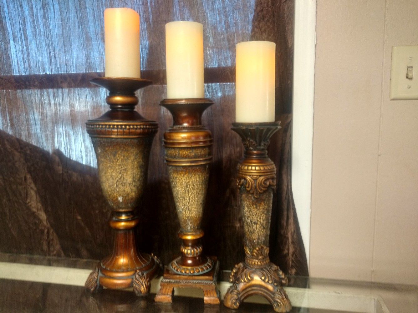 Fancy candle holders