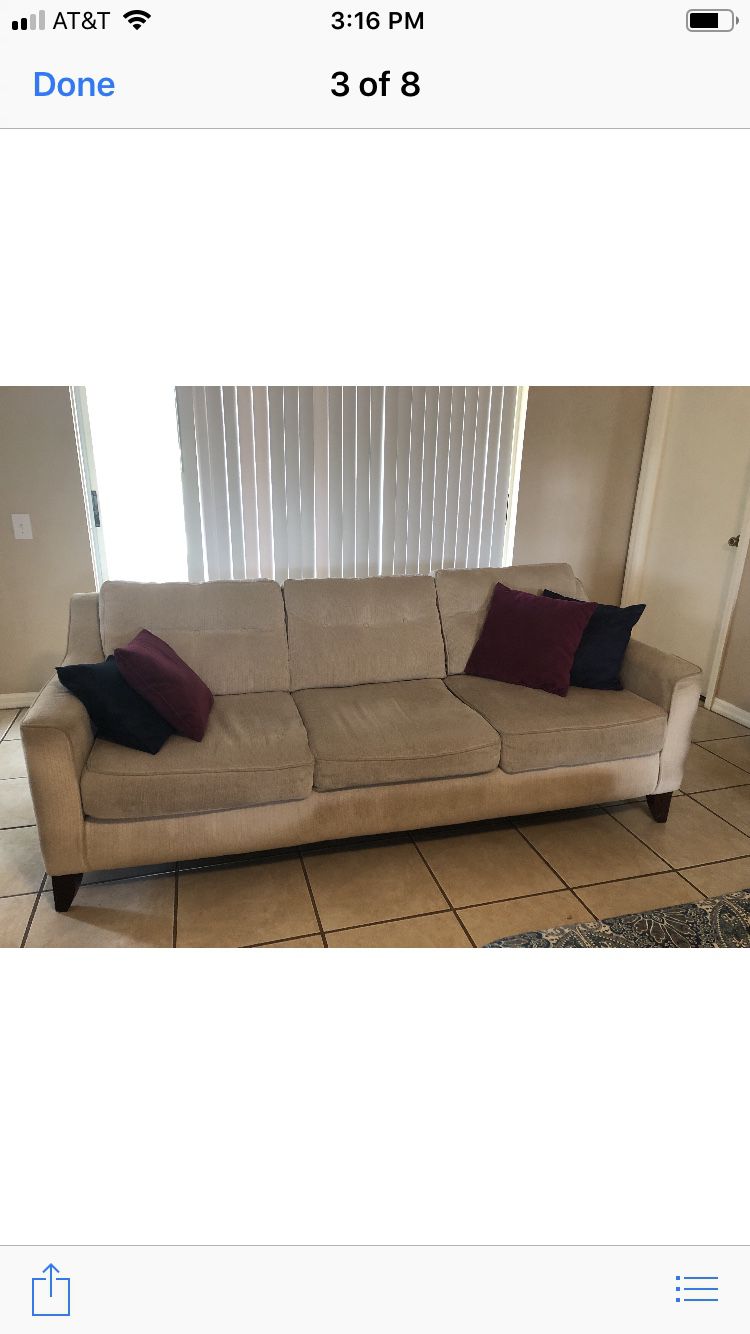 Sofa and love seat $100