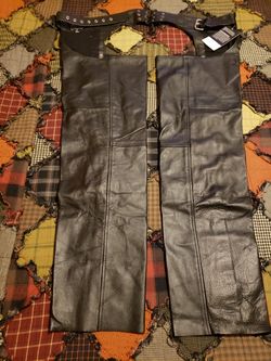 Brand New Leather Motorcycle Black Pants
