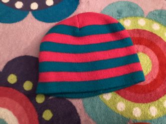 Hot Pink And Blue Beanie