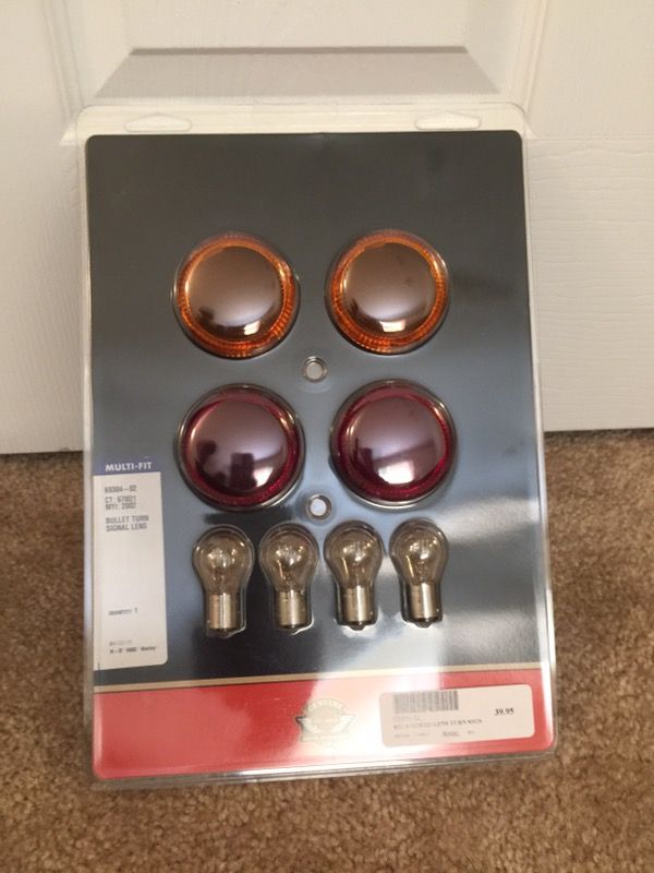 Harley Davidson bullet turn signal lens and bulbs