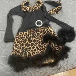 Kitty Cat Little Girls Halloween Costume Size 8-10