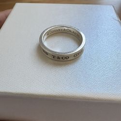 Tiffany 1837 Ring In Silver (Size 7)