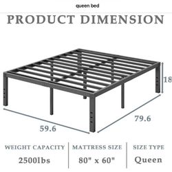 Queen Bed Metal Frame