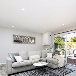 West Elm Gray Sectional With Chaise Lounge