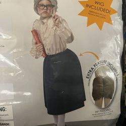 Kids Old Lady Costume 