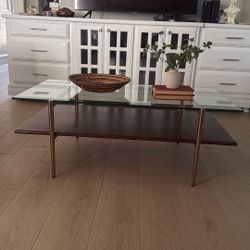 West Elm Mid-Century Art Display Coffee Table 46”