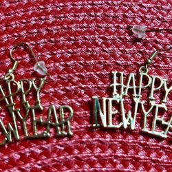 Happy New Year Earrings 