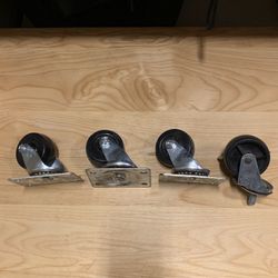 3 Inch Caster Set W/ 360* Swivel 