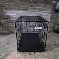 Large Double Door Dog Crate 30x22x19 