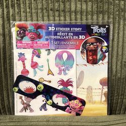 3d sticker story  trolls