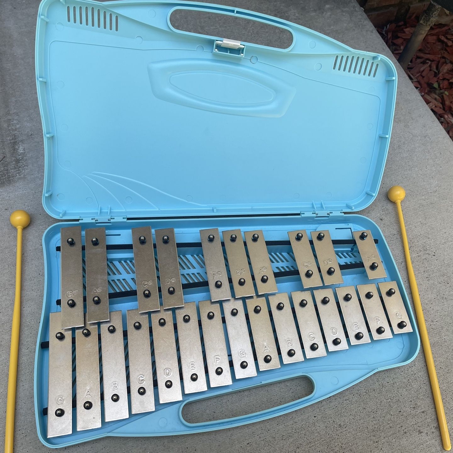 Silverstar Professional Glockenspiel / Xylophone - 25 Note, G59-G83 Range, With Case & Mallets