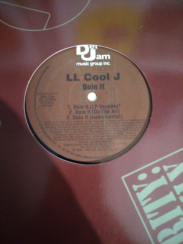 Original LL Cool J Doin It Vinyl Record Single 