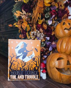 Halloween wall art by Janelle Penner