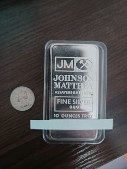 Trading Silver 10 oz Johnson Matthey Bar
