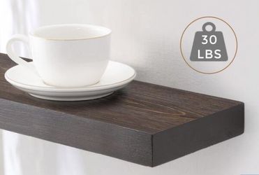 Handcrafted European Pine Floating Shelves Wall Mounted Natural Rust