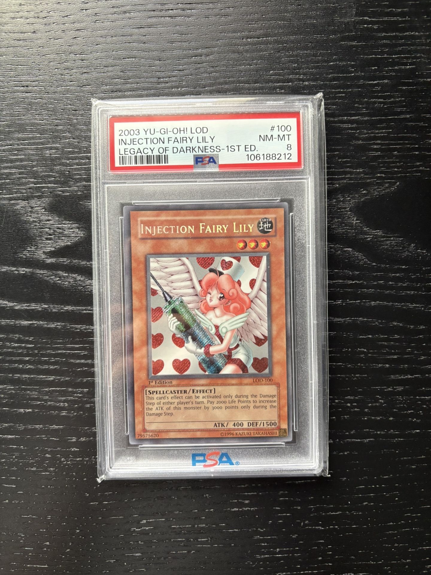 YuGiOh Injection Fairy Lily PSA 8