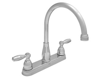 Foundations 2-Handle Standard Kitchen Faucet in Chrome