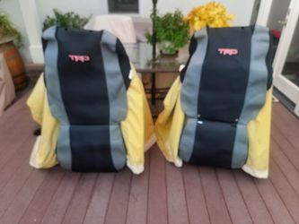 Toyota Tacoma OEM neoprene seat covers.
