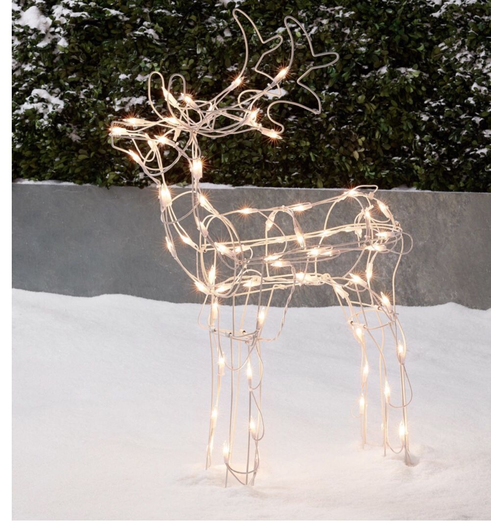 🎄🎄Holiday time light up buck outdoor Christmas decor