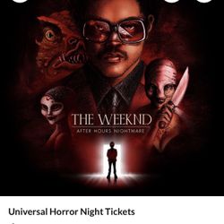 Halloween Horror Night Need Tickets