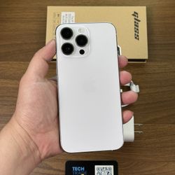 iPhone 14 Pro Max 256Gb White 🤍 Unlocked *Free Case, Screen Protector And Charger*